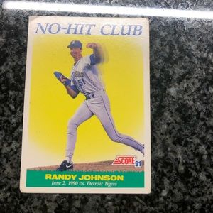 Randy Johnson Score 1991 No Hit Club Series #700 baseball card!!
